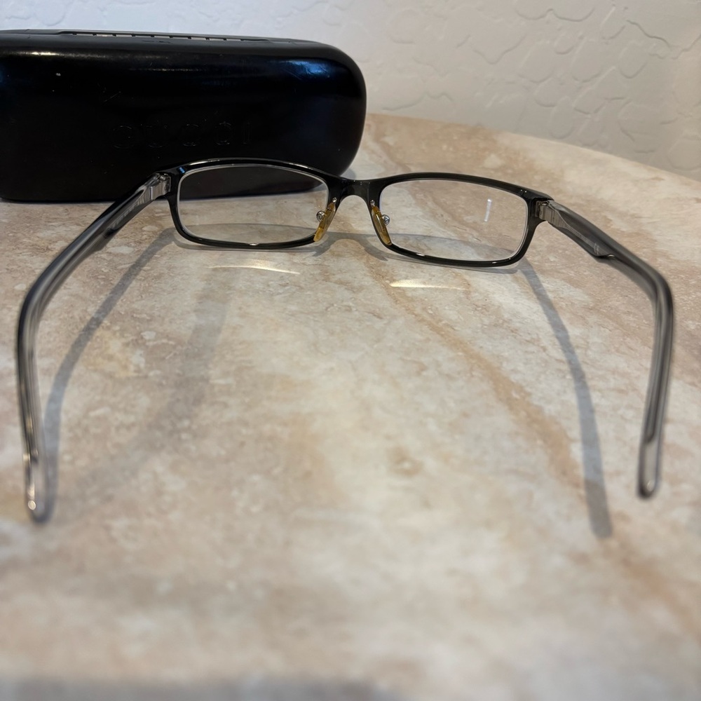 Gucci 145 GG1579 NGW plastic rectangular eyeglasses - Picture 6 of 10